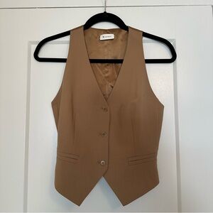 Lilysilk Silk-Wool Vest With Jacquard Silk Back